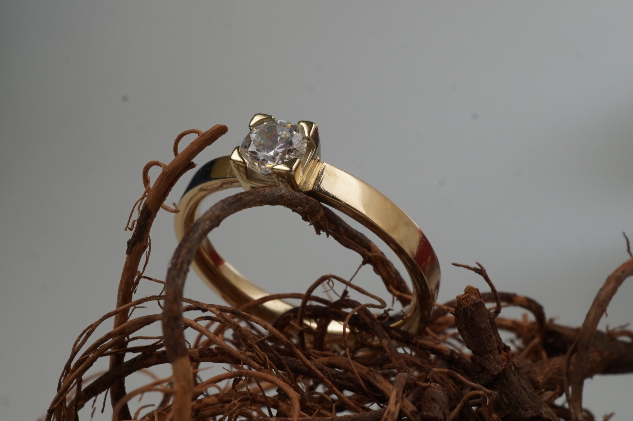 Geelgouden ring, gemaakt uit ‘oude’ trouwring